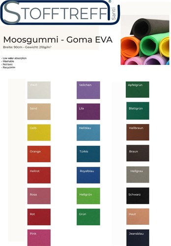 Moosgummi 50cm goma - moosgummi, 90cm